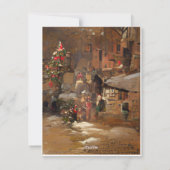 Weihnachtsgrüßkarte Feiertagskarte (Rückseite)