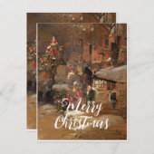 Weihnachtsgrüßkarte Feiertagskarte (Vorne/Hinten)