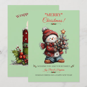 Weihnachtsgrußkarte Feiertagskarte