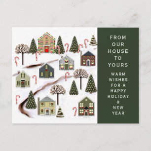 Weihnachtsgrußkarte Feiertagspostkarte
