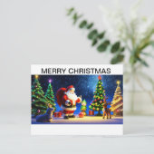 Weihnachtsgrüßkarte Feiertagspostkarte (Stehend Vorderseite)