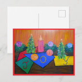 Weihnachtsgrußkarte Feiertagspostkarte (Vorne/Hinten)