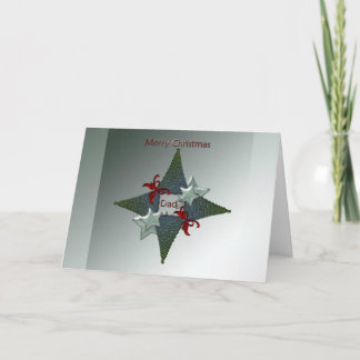 Weihnachtsgrüßkarte für den Vater Feiertagskarte