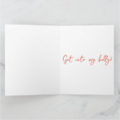 Weihnachtsgrußkarte für Weintrinker Karte (Innenseite)