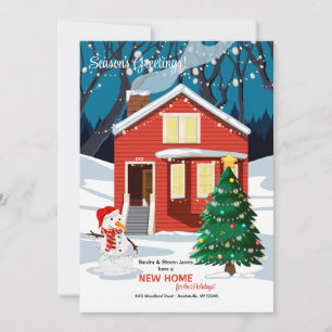 Weihnachtsgrußkarte für Zuhause Feiertagskarte
