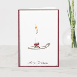Weihnachtsgrußkarte gefaltet (Kerze) Karte