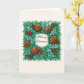 Weihnachtsgrußkarte Karte (Gelbe Blume)