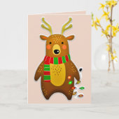 Weihnachtsgrüßkarte Karte (Gelbe Blume)