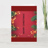Weihnachtsgrußkarte Karte (Vorderseite)