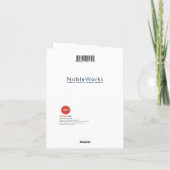 Weihnachtsgrußkarte - Laseraugen-Operation Karte (Rückseite)