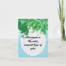 Weihnachtsgrußkarte ; Magisches Weihnachten+