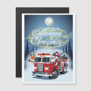 Weihnachtsgrußkarte Magnetkarte