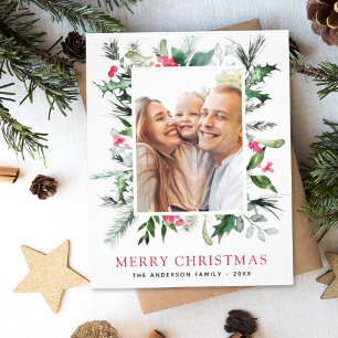 Weihnachtsgrußkarte mit Budget Flyer