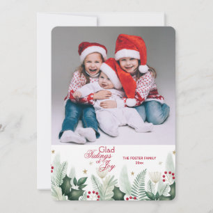 Weihnachtsgrußkarte mit Foto Feiertagskarte