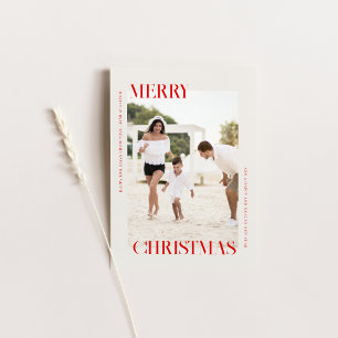 Weihnachtsgrußkarte mit Foto Feiertagskarte