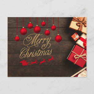 Weihnachtsgrußkarte Ornate Vintage Postkarte