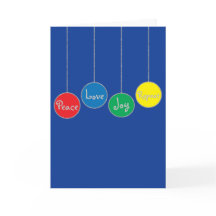 Weihnachtsgrußkarte/Umschlag "Ornamente"