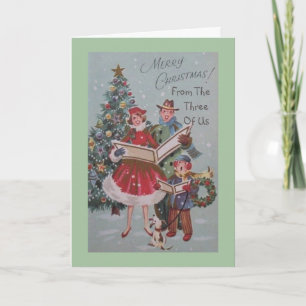 Weihnachtsgrußkarte Von Uns Dreien Karte