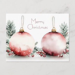 Weihnachtsgrußkarte zum Fest Postkarte