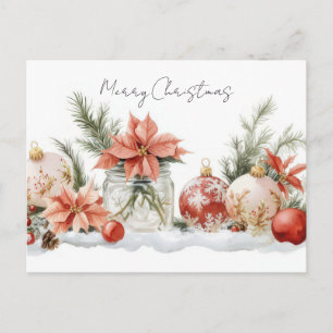Weihnachtsgrußkarte zum Fest Postkarte