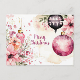 Weihnachtsgrußkarte zum Fest Postkarte