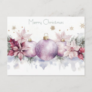 Weihnachtsgrußkarte zum Fest Postkarte