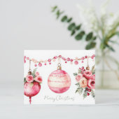 Weihnachtsgrußkarte zum Fest Postkarte (Stehend Vorderseite)