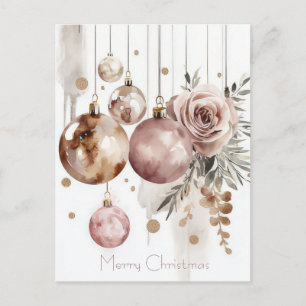 Weihnachtsgrußkarte zum Fest Postkarte