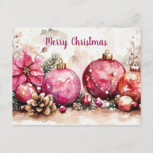 Weihnachtsgrußkarte zum Fest Postkarte