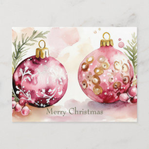 Weihnachtsgrußkarte zum Fest Postkarte