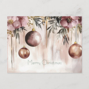 Weihnachtsgrußkarte zum Fest Postkarte