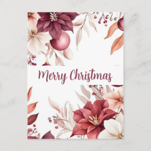 Weihnachtsgrußkarte zum Fest Postkarte
