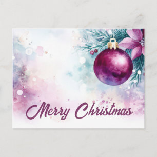 Weihnachtsgrußkarte zum Fest Postkarte