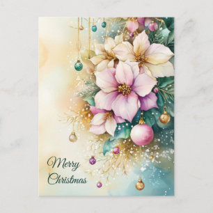 Weihnachtsgrußkarte zum Fest Postkarte