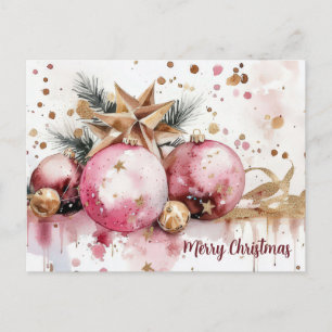 Weihnachtsgrußkarte zum Fest Postkarte