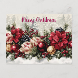 Weihnachtsgrußkarte zum Fest Postkarte