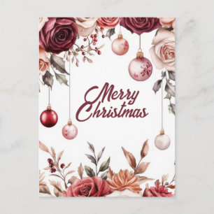 Weihnachtsgrußkarte zum Fest Postkarte