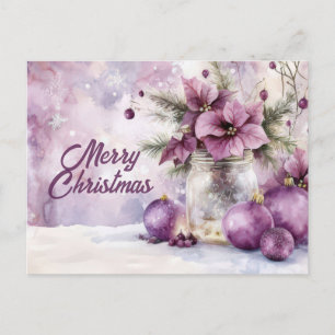 Weihnachtsgrußkarte zum Fest Postkarte