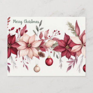 Weihnachtsgrußkarte zum Fest Postkarte
