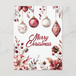 Weihnachtsgrußkarte zum Fest Postkarte