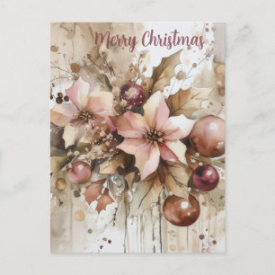 Weihnachtsgrußkarte zum Fest Postkarte
