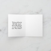 Weihnachtsgrüßkarten Dankeskarte (Innenseite)