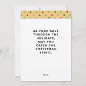 Weihnachtsgrüßkarten Feiertagskarte (Rückseite)