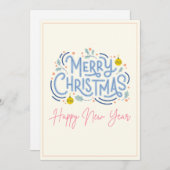 Weihnachtsgrüßkarten Feiertagskarte (Vorne/Hinten)