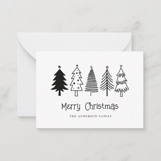 Weihnachtsgrußkarten Mitteilungskarte (Vorderseite)