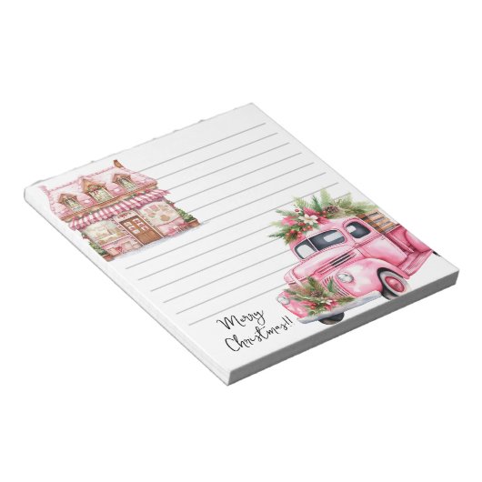 Weihnachtsgrüßkarten Notepad Notizblock (angewinkelt)