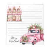 Weihnachtsgrüßkarten Notepad Notizblock (Vorderseite)