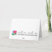 Weihnachtsgrußkarten: Tulpen Feiertagskarte (Rückseite)