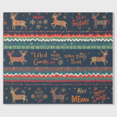 Weihnachtsgrüßmuster Geschenkpapier (Flach)