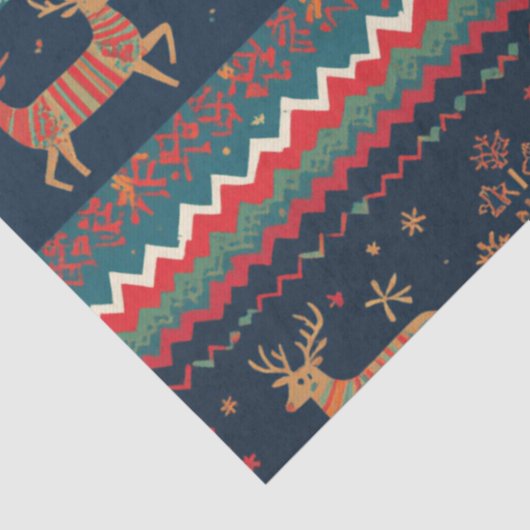 Weihnachtsgrüßmuster Seidenpapier (Detail)